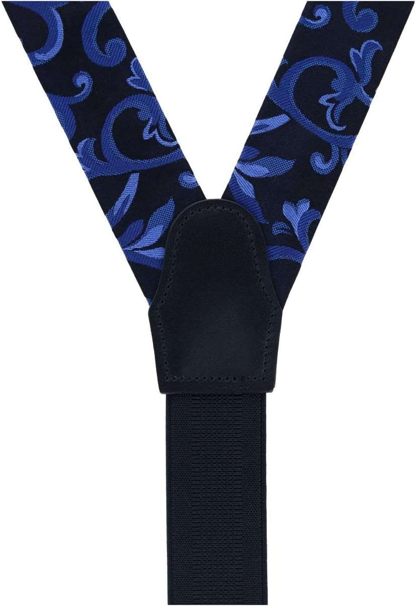Trafalgar Men's Christian the Romantic Brocade Silk Button End Braces (Suspenders)