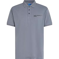 KARL LAGERFELD JEANS Uomo Regular Pique Polo Grisaglia L