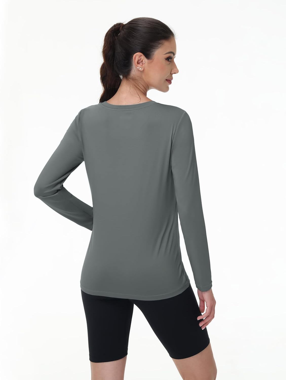 MAGCOMSEN SPF Shirts for Women Long Sleeve Quick Dry Lightweight T-Shirts Athletic Running Hiking Workout Tops - Image 2