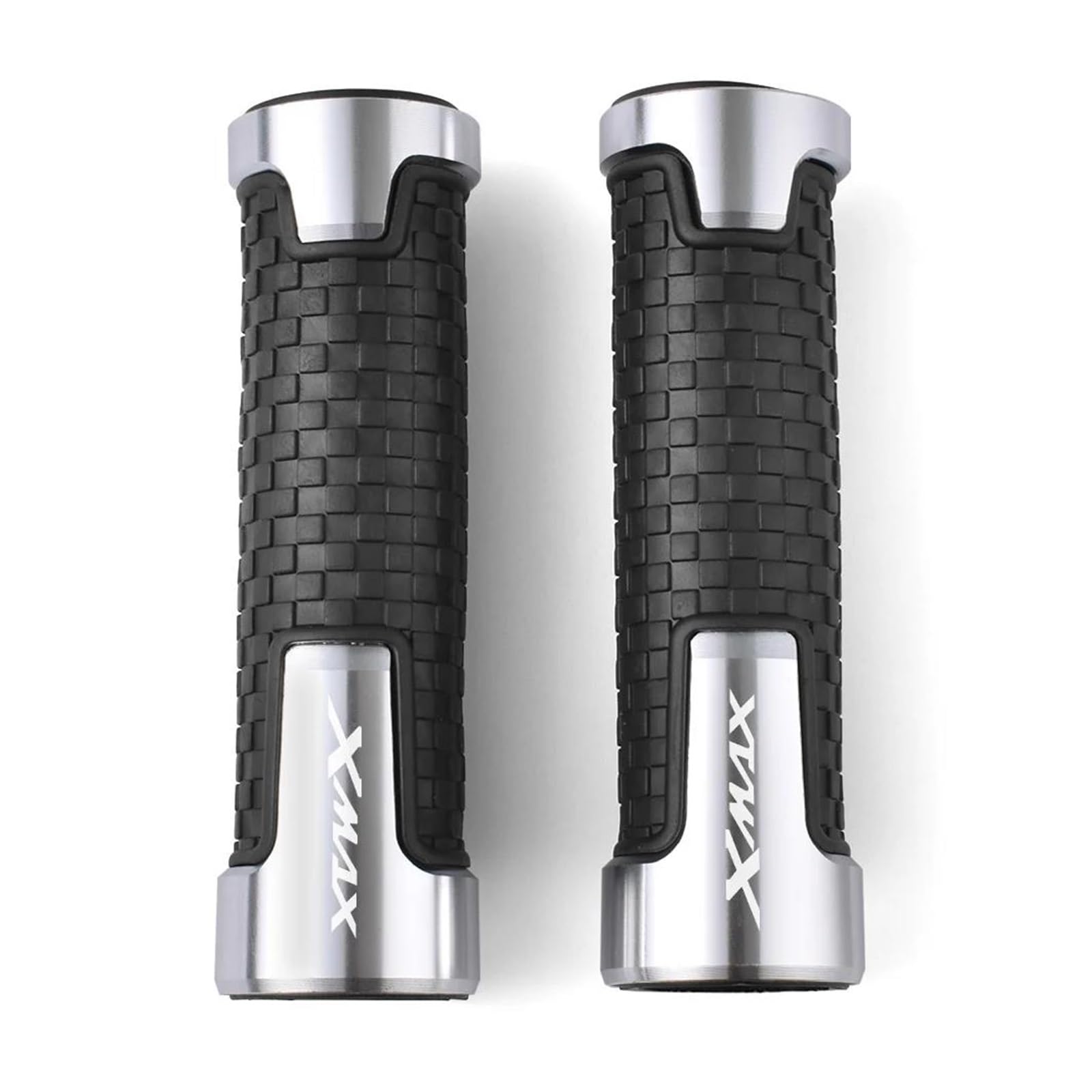 Coppia Manopole Per Yamaha X-MAX 250 2010 - Gomma Termoplastica Nera, Estremità Forate - Design Originale - Foto 4