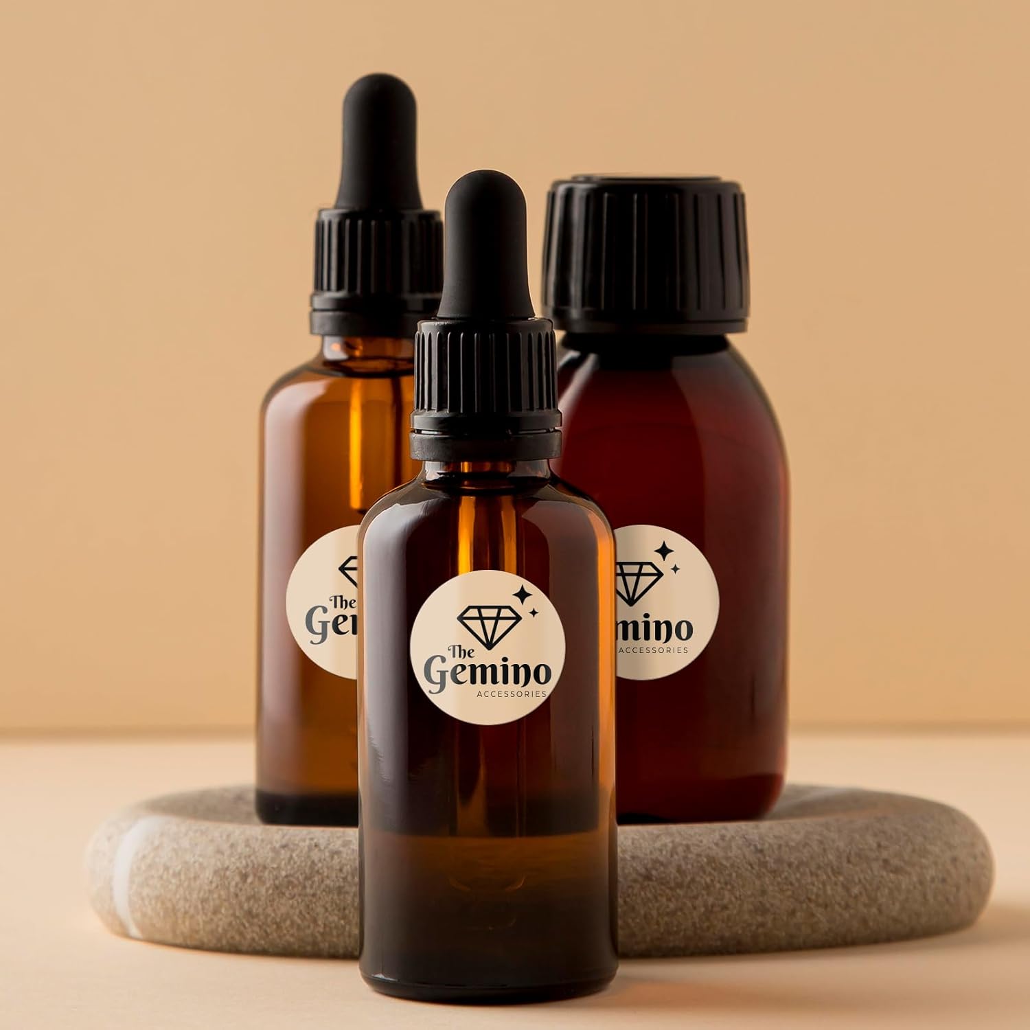 Khaki Circle Thermal Labels Vinyl 1 Inch Self-Adhesive Round Stickers Roll Waterproof Printer Decals Name Tag for QR Code DIY Office Address 500 PCS - Image 7