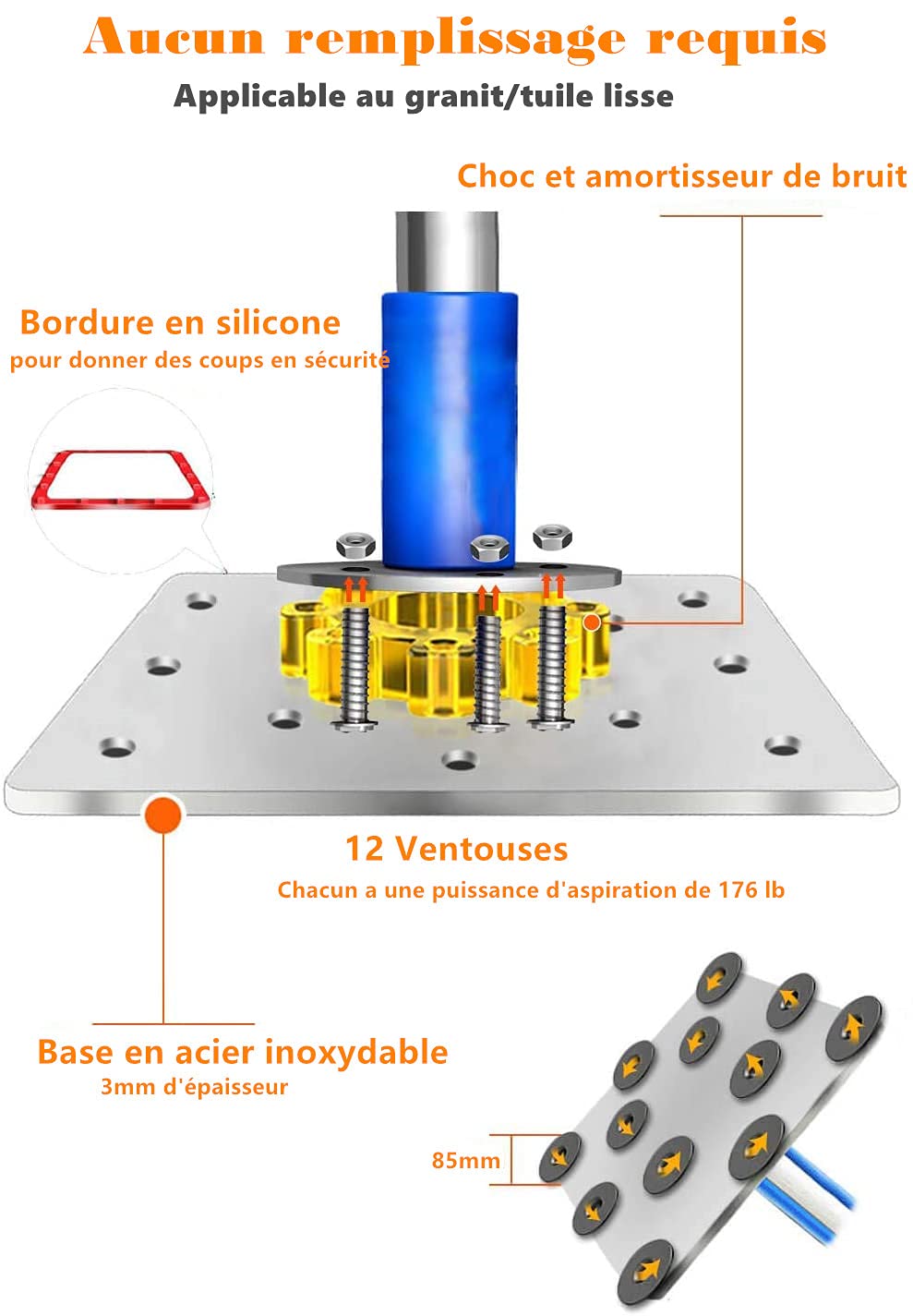 Dripex Sac de Frappe sur Pied Rempli 120 cm Sac de Boxe Adolescent Punching Bag avec 12 Ventouses pour Karaté Taekwondo MMA