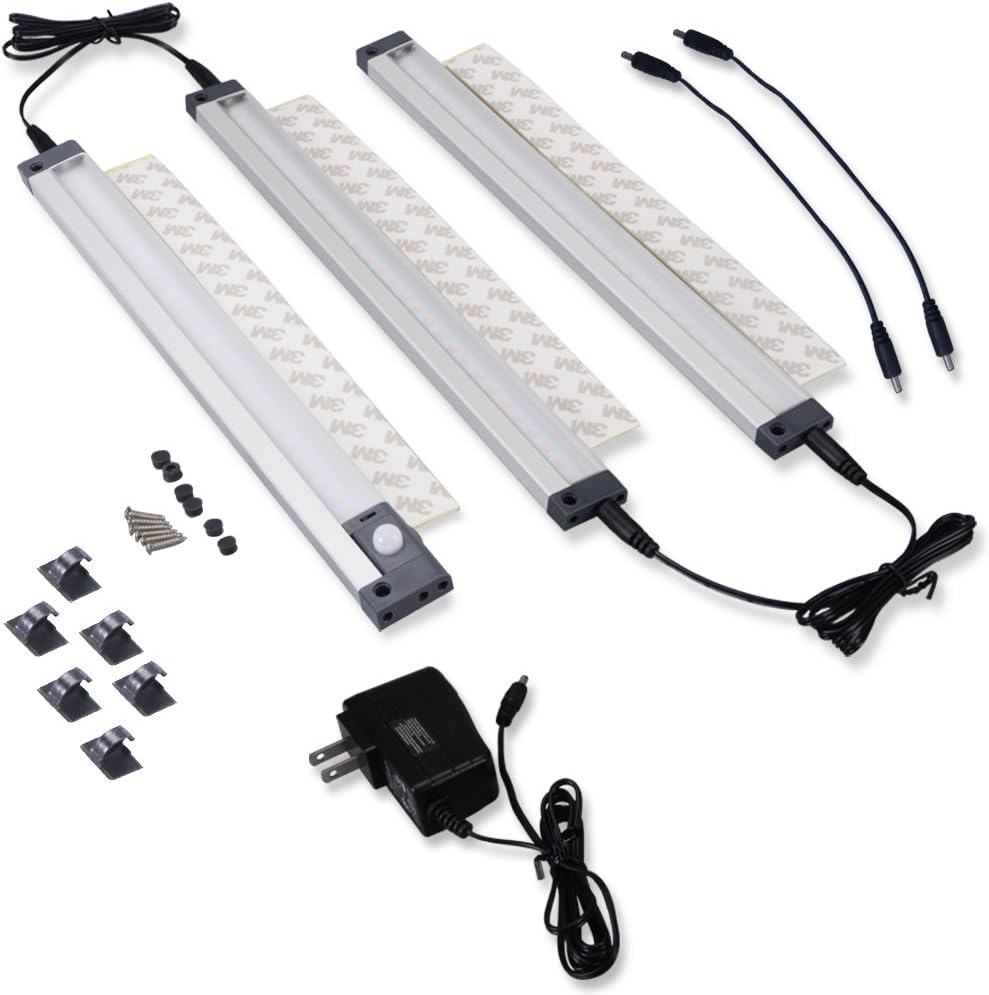 Nome Dimmable Motion Hand Wave Book Shelf Under Counter Desk Closet Lighting Fixture 12V (10.5)ยกยญ
