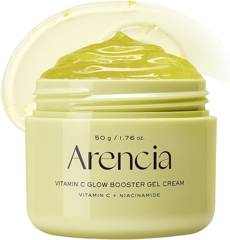 ARENCIA Creme-Gel Hidratante Facial com Vitamina C, Niacinamida, Glutationa e Ceramida, 50 g