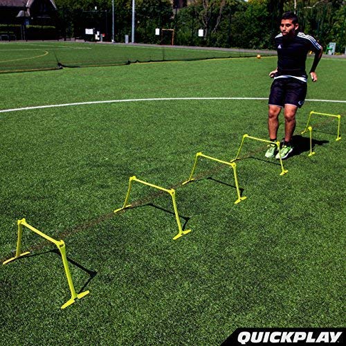 Quickplay Pro Adjustable Height: 6", 9" + 12" The Original All-In-One Speed Hurdles (Set Of 6) Speed Training Hurdles, Agility Hurdles And Plyometric Hurdles #TOP5