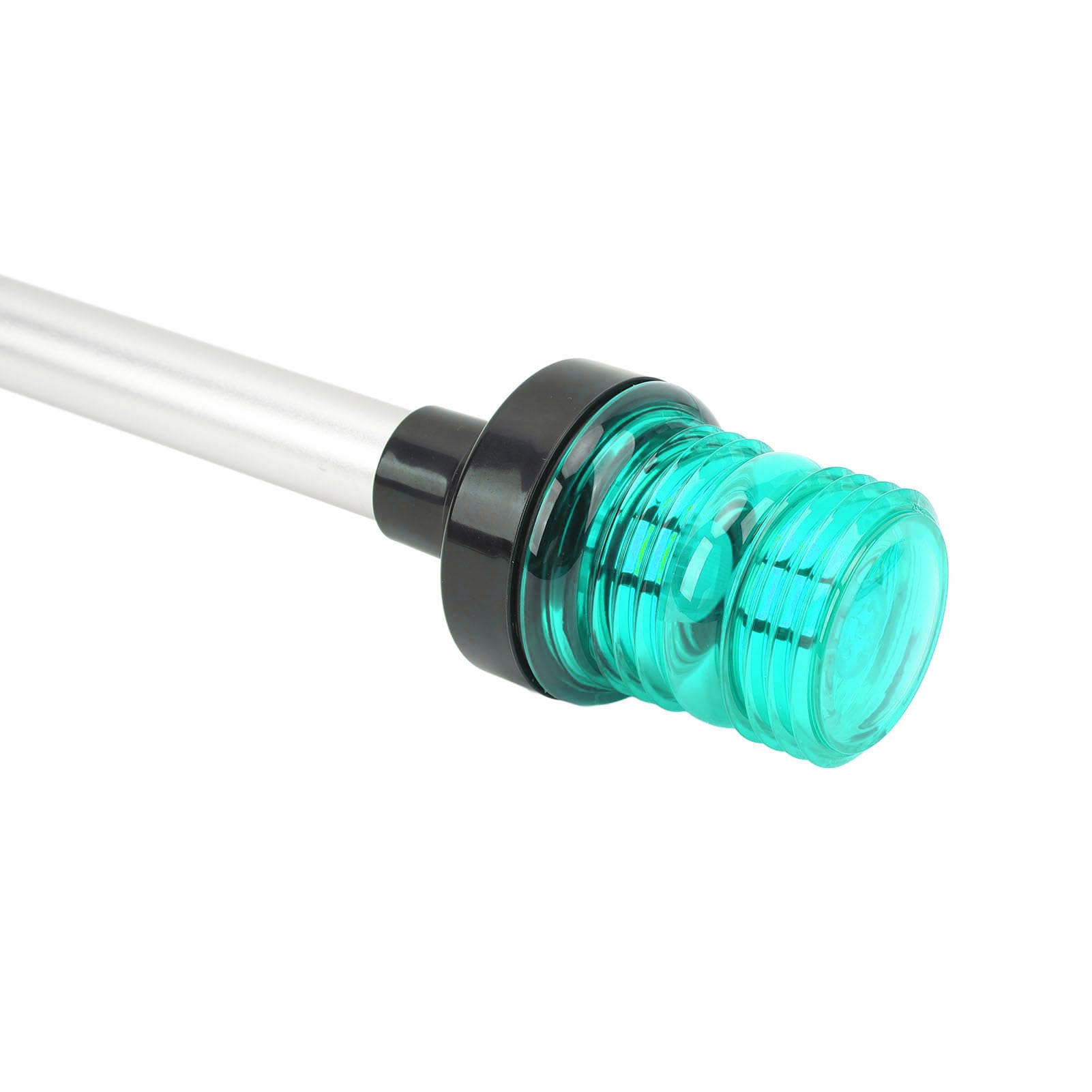 Luce di Poppa per Barca Pieghevole a LED da 22 Pollici Luce di Ancoraggio per Navigazione a 360 Gradi a Tutto Tondo con Base in Lega di Alluminio per Navi da Diporto (GREEN)