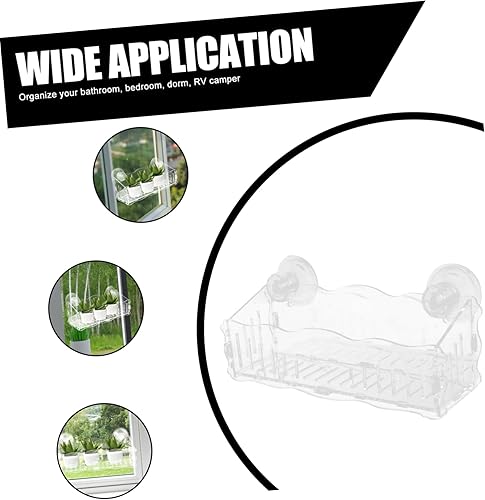 Miniatura 9 de Macetas para plantas, acrílico transparente, extensor de alféizar de ventana, soportes para bonsáis para el hogar, soportes prácticos para macetas,