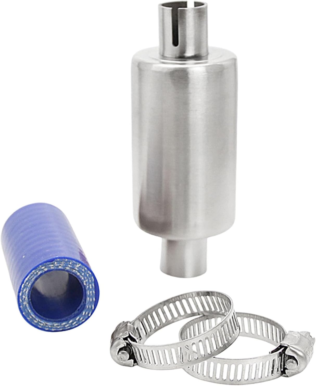 FLMLF Rc Car Silencer Muffler Pipe Kit for 1/5 HPI ROFUN ROVAN KM Baja 5B 5T 5SC Losi 5ive-t T MCD DBXL FS Buggy Rc Boat Parts (Blue)