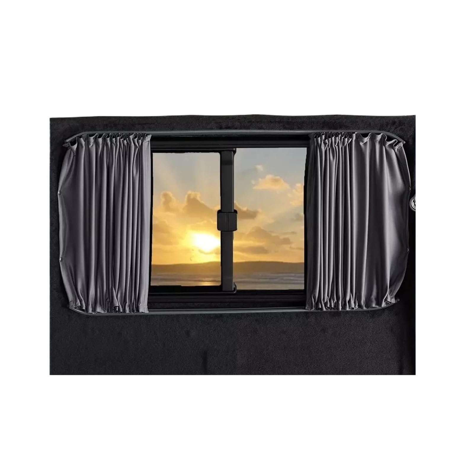 Rideau Arrière Fourgon Occultant Kit de Rideau Caravane Pare-Soleil for Camping-Car
