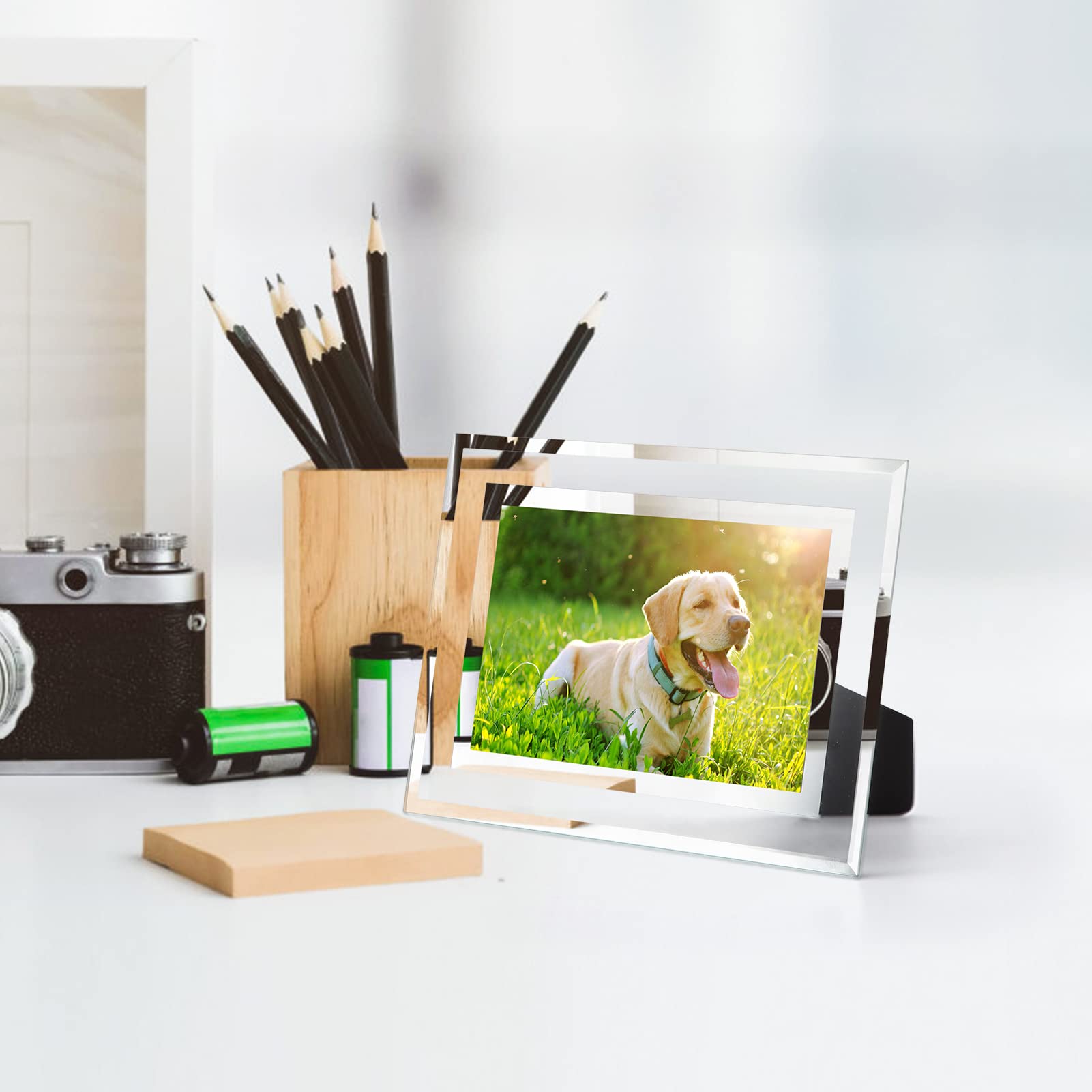 Bulk 4x6 Picture Frames, 4 Packs Silver Photo Frames 4