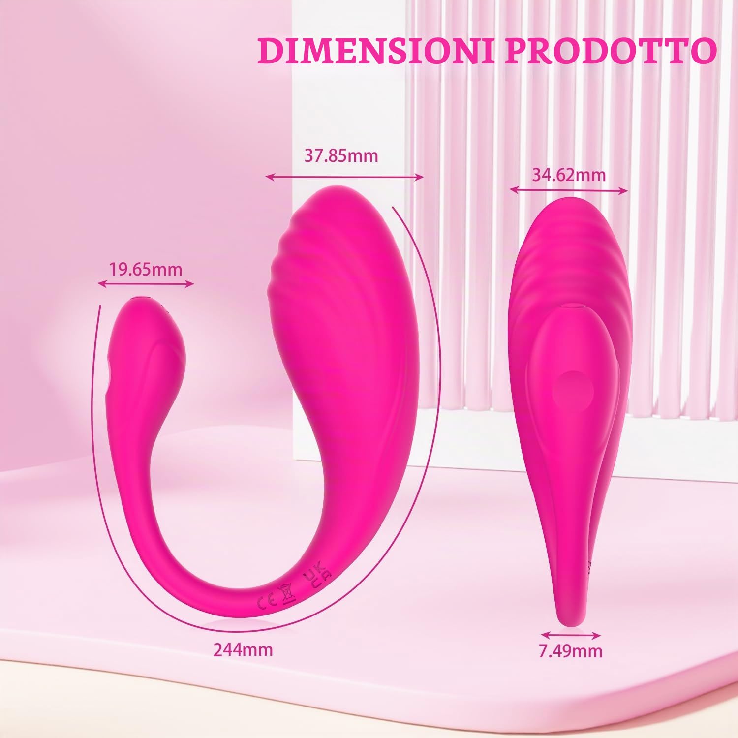 Palline da allenamento per pavimento pelvico per donne – allenatore intelligente per i muscoli pelvici con controllo app (rosa)