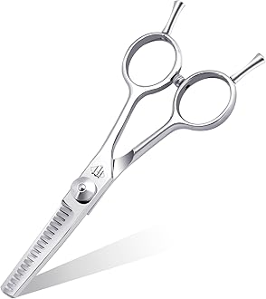 Fenice Totem Dog Grooming Scissors: 4.75" Pet Thinning Shears Made Of Advanced Stainless Steel Alloy for Trimming Dogs Cats and Other Pets Face and Paws