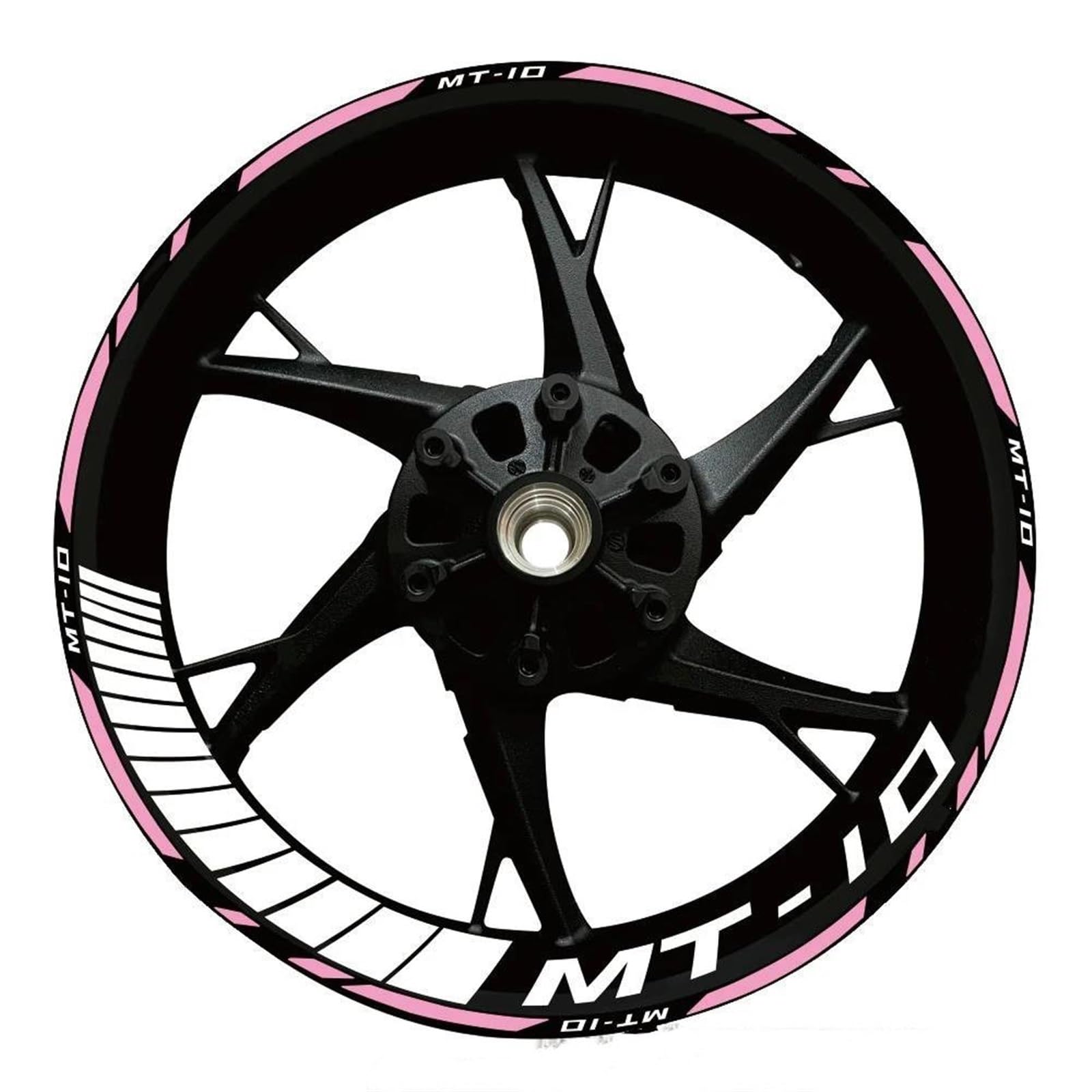 Stickers Motorcycle Wheel Stickers Night Reflective Decorative Rim for Yamaha MT10 MT-10(Style 25)