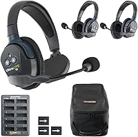 Vista 10 de Eartec UL2SD Ultralite-HD 2-Persona Full Duplex Wireless Intercom Headset Sistema de Comunicación, Auriculares de Oído Individual y Dual, Alcance
