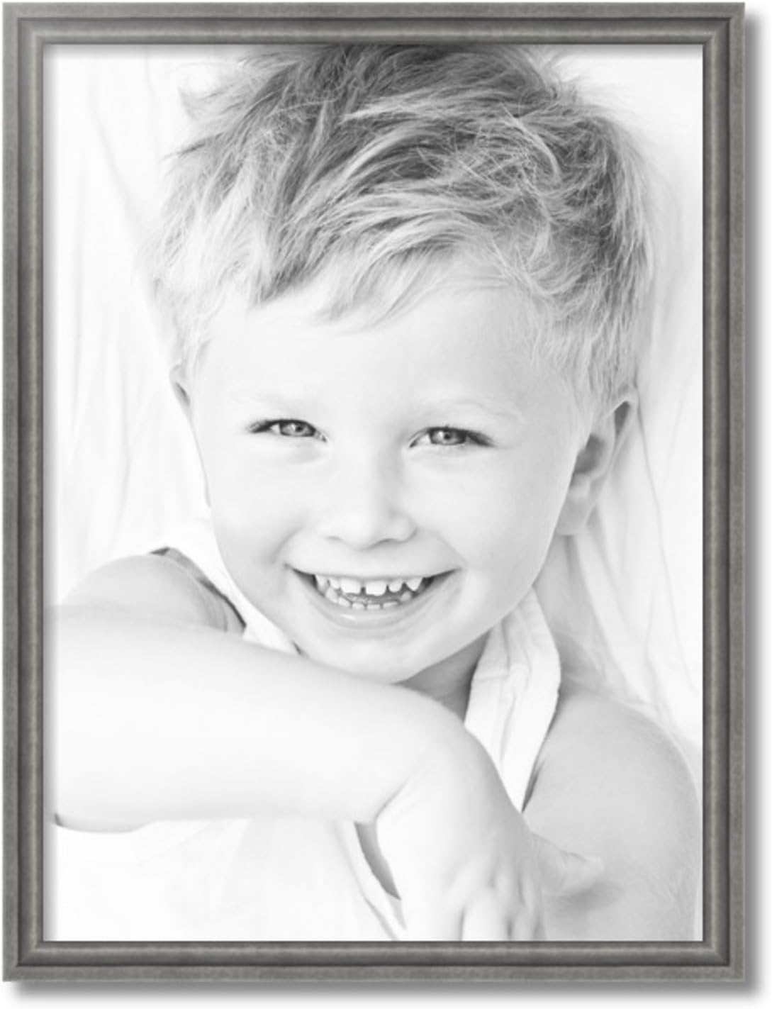 ArtToFrames 20x27 inch Muted Cold Silver Picture Frame, 2WOMBW275-1621-20x27