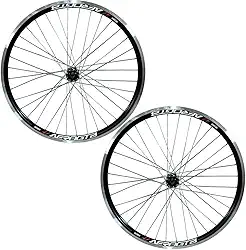 Par de Rodas Aero Alumínio 26 Polegadas para Bicicleta, Cubo Aço, Raias 36