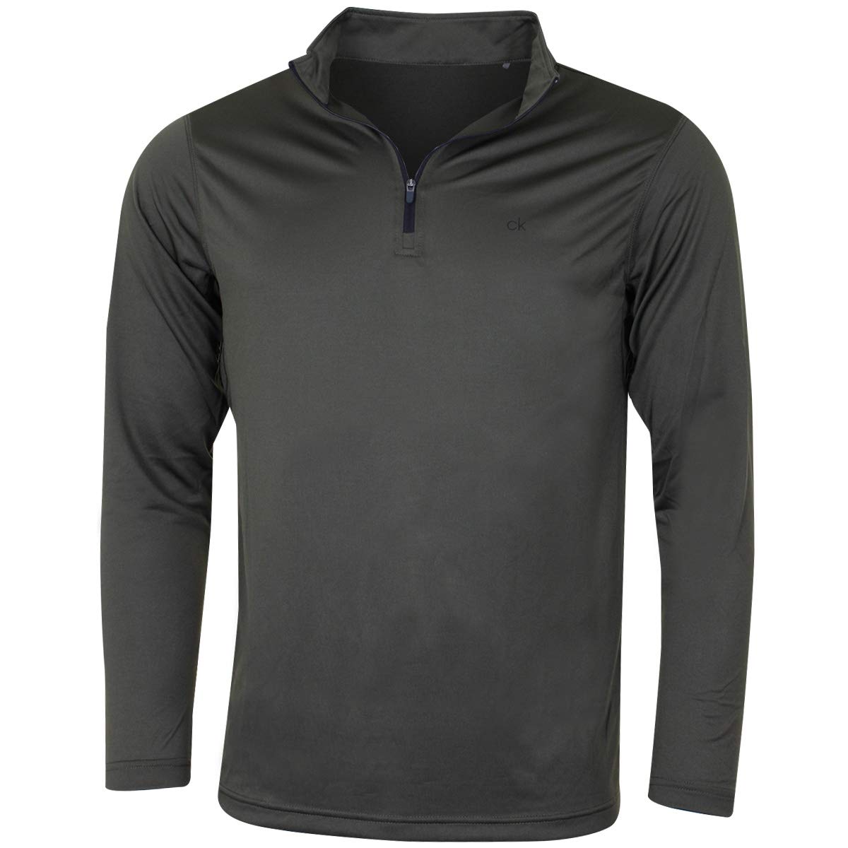 Calvin Klein Mens Harlem 1/4 Zip Pullover - Khaki - XXL