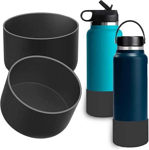 Miniatura 8 de Funda protectora de silicona para Hydro Flask de 32 oz 40 onzas, Thermoflask, Iron Flask y las botellas de agua de 32-40 onzas (ancho inferior de