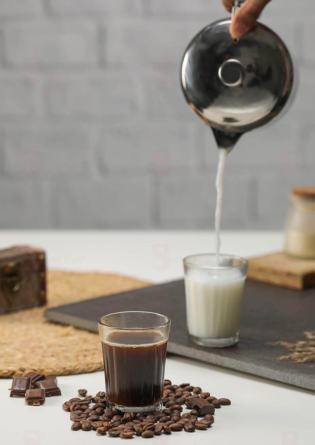 AYUTAS Tea Glasses - Set of 2 for Chai & Coffee -7