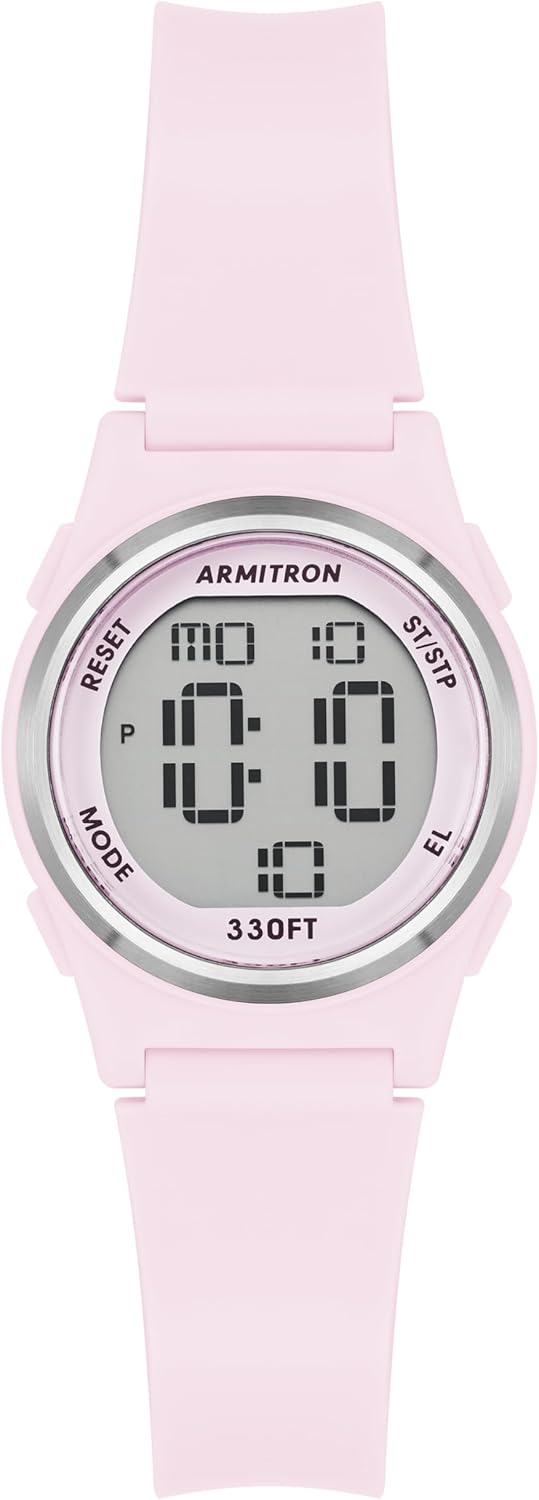 Armitron Sport Women's Digital Chronograph Resin Strap Watch, 45-7102