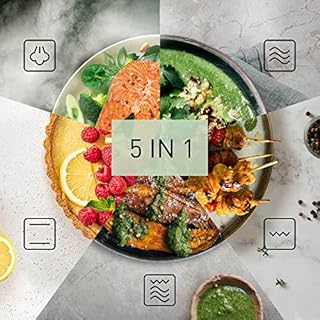 Panasonic NN-DS59NMETG Forno Microonde Combinato e Grill 4 in 1, Flatbed, 27 Litri, 1000W, Cottura a Due Livelli, Sensore Genius, 32 Programmi Automatici, Vassoio Grill, Pulizia Facile, Nero