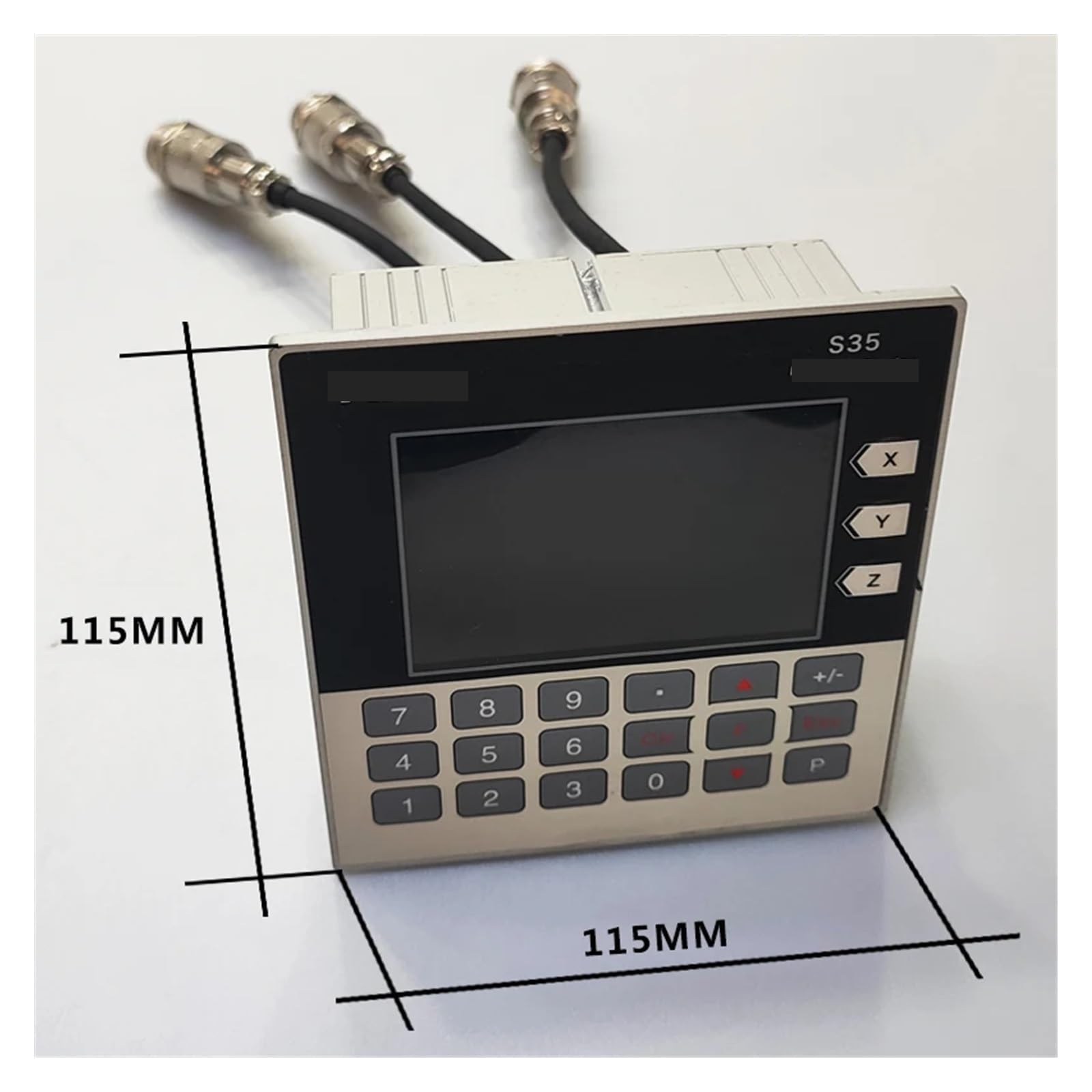 Liniał liniowy, Wysokiej jakości miniaturowy 3-osiowy czujnik magnetycznej skali przemieszczenia liniowego LCD DRO z enkoderem CNC do tokarki obróbki drewna do frezarki tokarki(3 Axis DRO Set-2M)