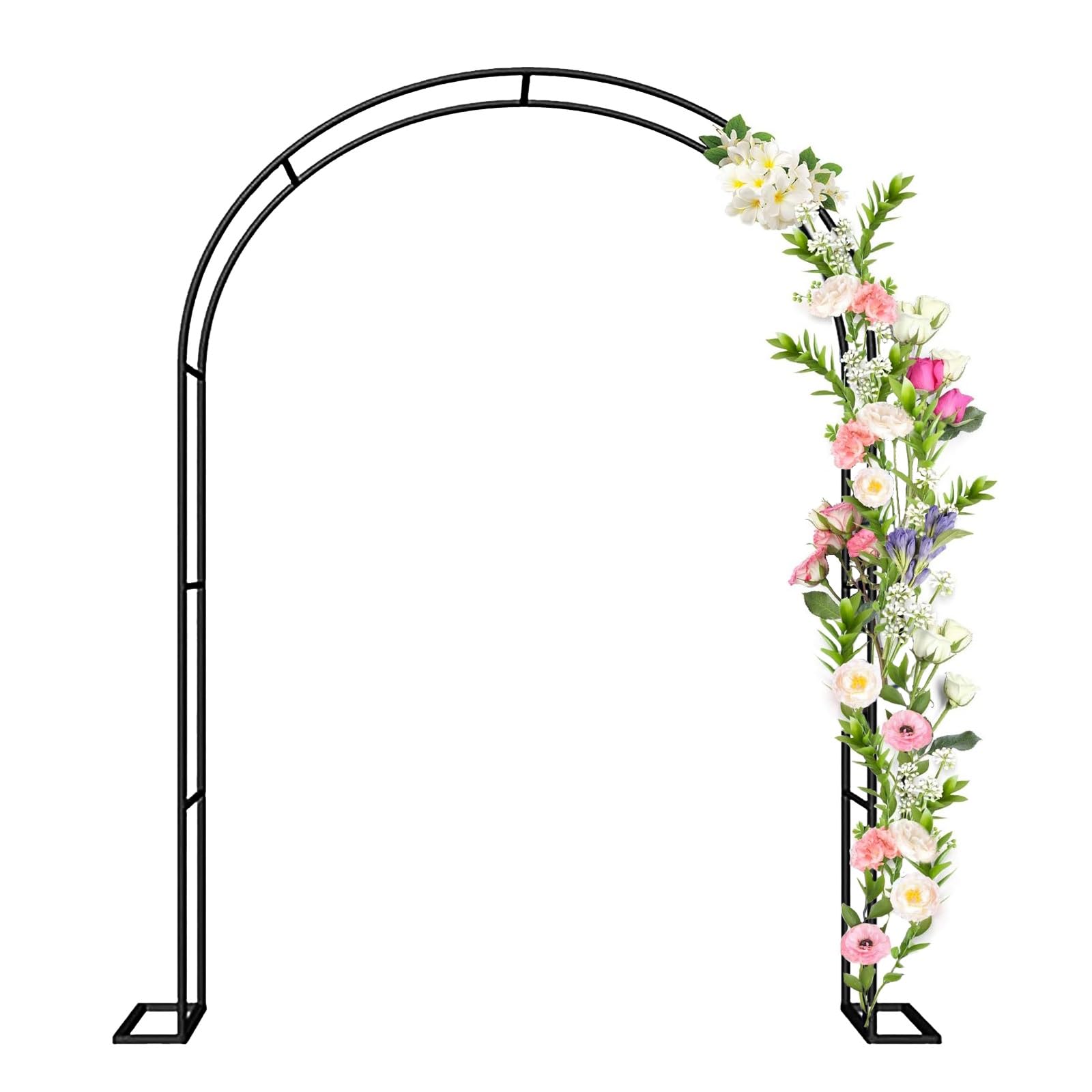 Pérgola resistente al óxido con enrejado para plantas de jardín