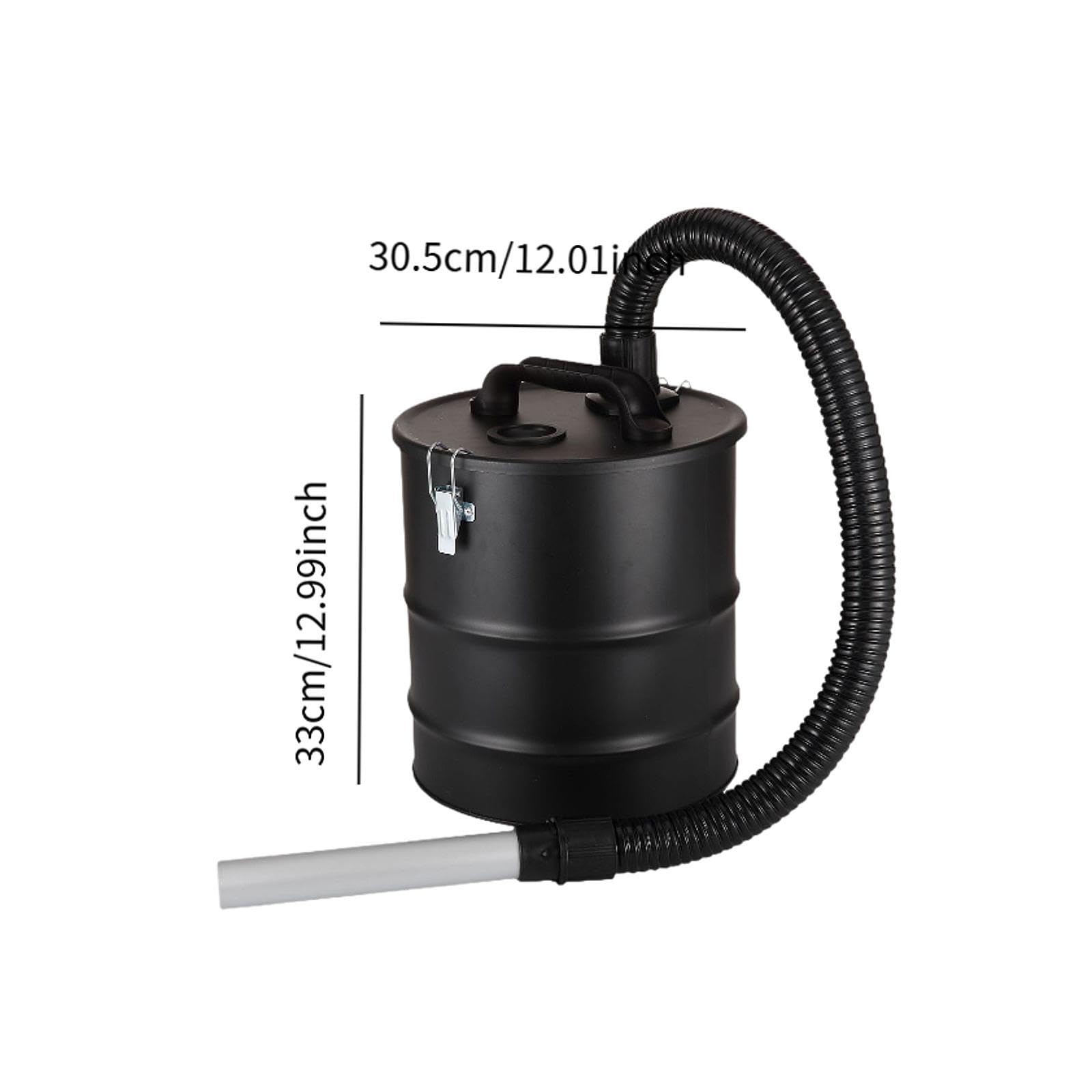 Seaux à Poussière, Conteneurs à Cendres, Accessoires Métalliques, Aspirateurs Baril Pratiques, Seaux à Cendres pour Cheminées, 15l