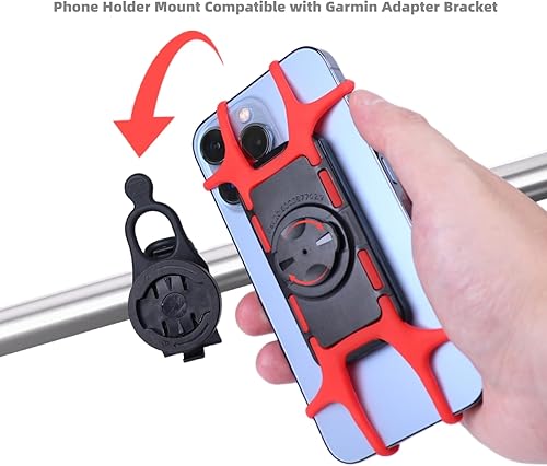 Miniatura 2 de Soporte de teléfono para bicicleta compatible con la mayoría de los teléfonos, soporte universal desmontable para manubrio de bicicleta, compatible