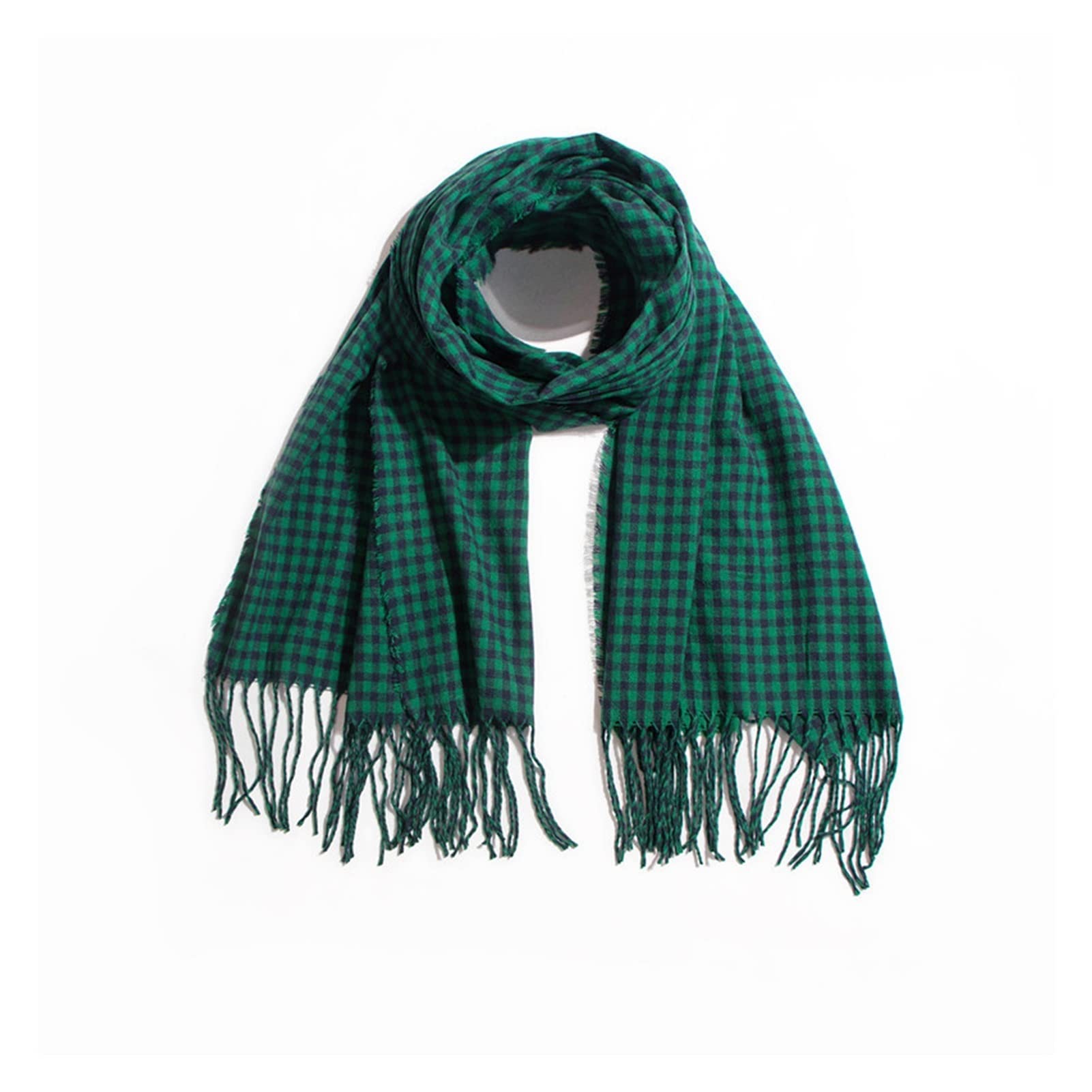 Écharpe laine femme anti-froid grand châle à franges contre le vent de l'hiver