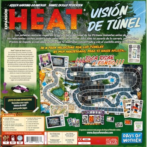 Jeu de plateau Asmodee Heat Vision de Tunnels Expansion Course - vue 3