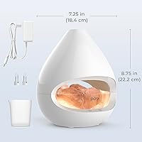 Vista 7 de Pure Enrichment PureGlow Crystal - Lámpara de sal 2 en 1 de Himalaya y difusor ultrasónico de aceite esencial, lámpara original de terapia de sal
