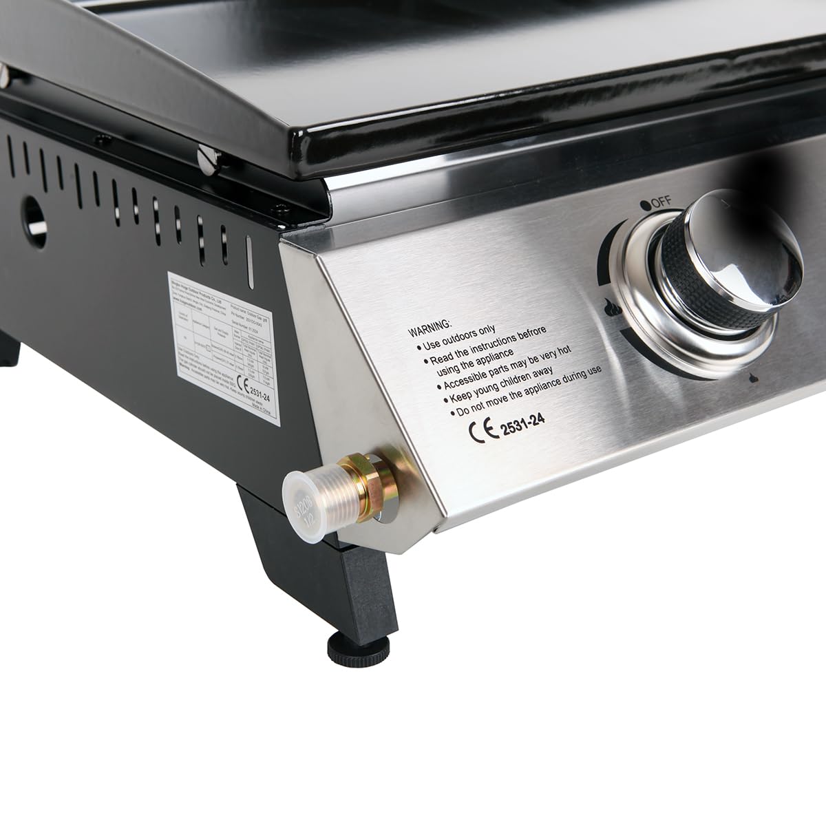 BENEFFITO Cooker - Plancha a Gas II - Acero Laminado en frío esmaltado - Quemadores de Acero Inoxidable - Cocción homogénea y Sabrosa - 4 Quemadores 10 KW