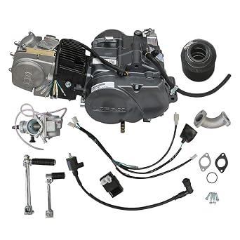 ZARKO Lifan 140cc Racing Engine Kit Manual Clutch Kick Start 4-Speed Motor with Carburetor Air Filter CDI for Pit Dirt Bike SSR Apollo Taotao CRF50 XR50 CT70 Z50 Monkey Mini Trail