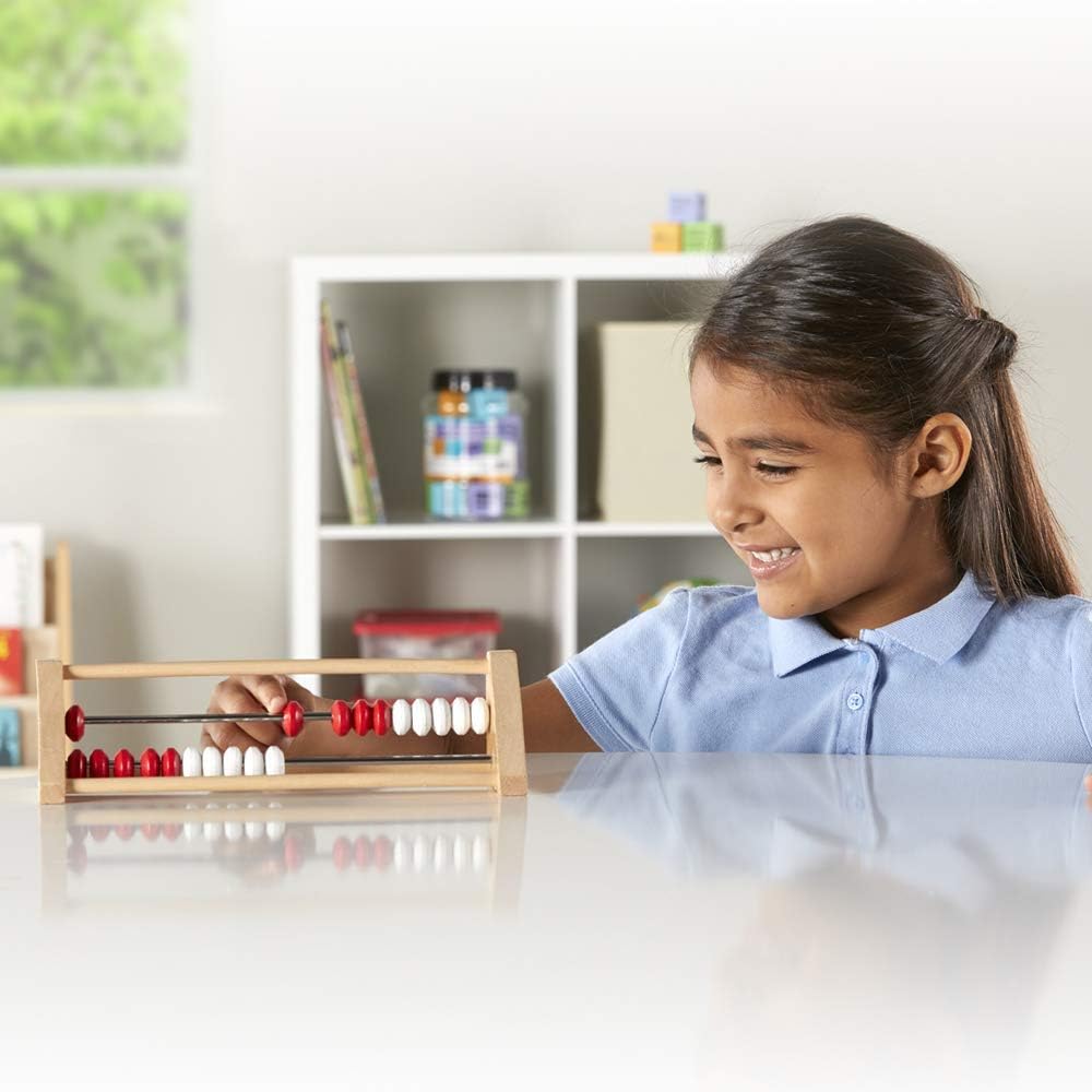 hand2mind 20-Bead Wooden Rekenrek Abacus Classroom Set, Colored Abacus for Kids Math, Wooden Counting Math Manipulatives, Bead Counters for Kids Math, Homeschool Supplies (Set of 26)