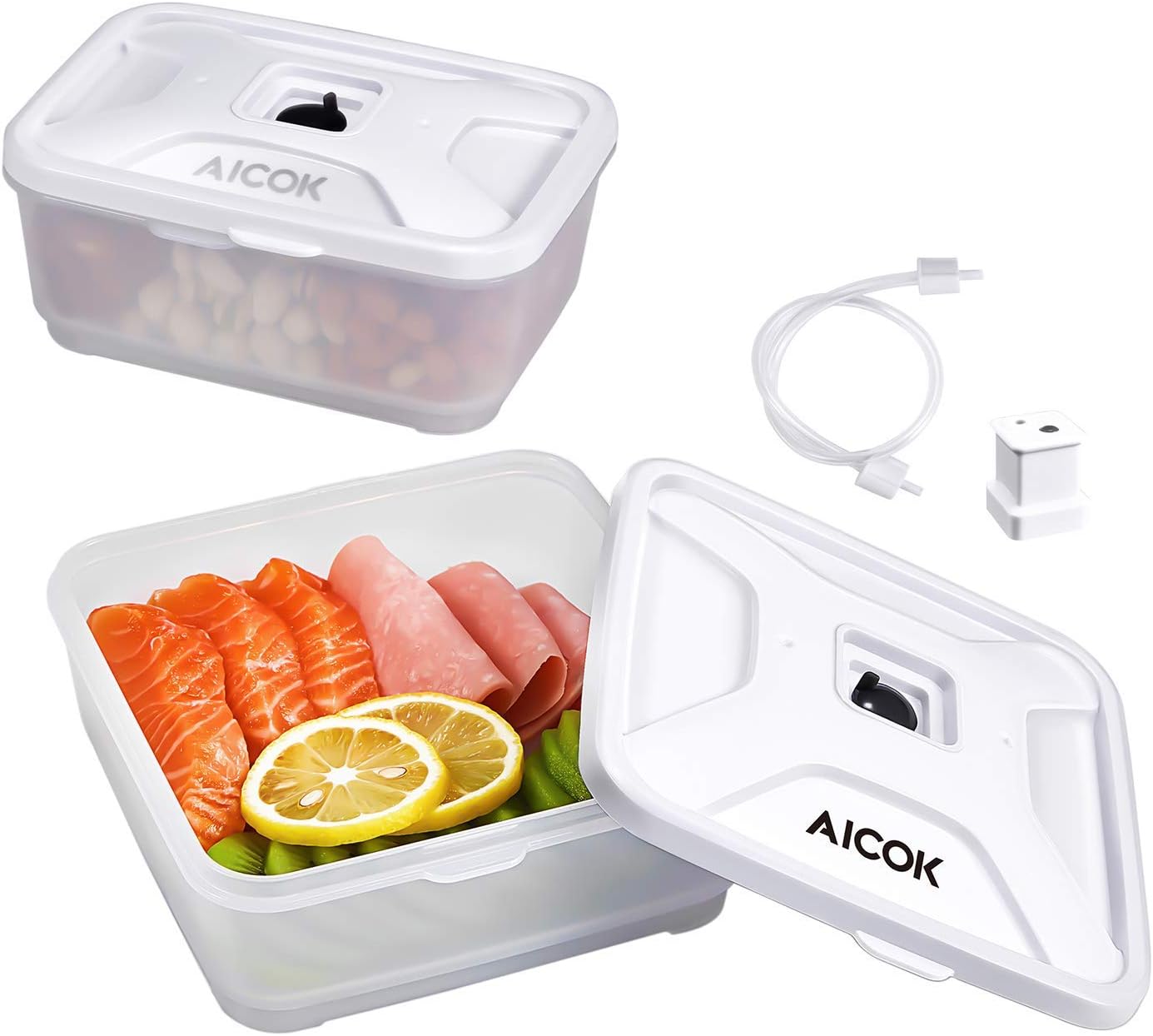 contenitore sottovuoto con spazzole motorizzate