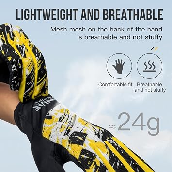 AWKSPORTS Lightweight Cycling Gloves with Touch Screen for Women Men Anti-Slip Biking Gloves for Riding Driving Running
