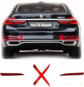 Amazon.com: Trimla Rear Reflector for 15-18 BMW 7 Series G11 G12 Fit ...
