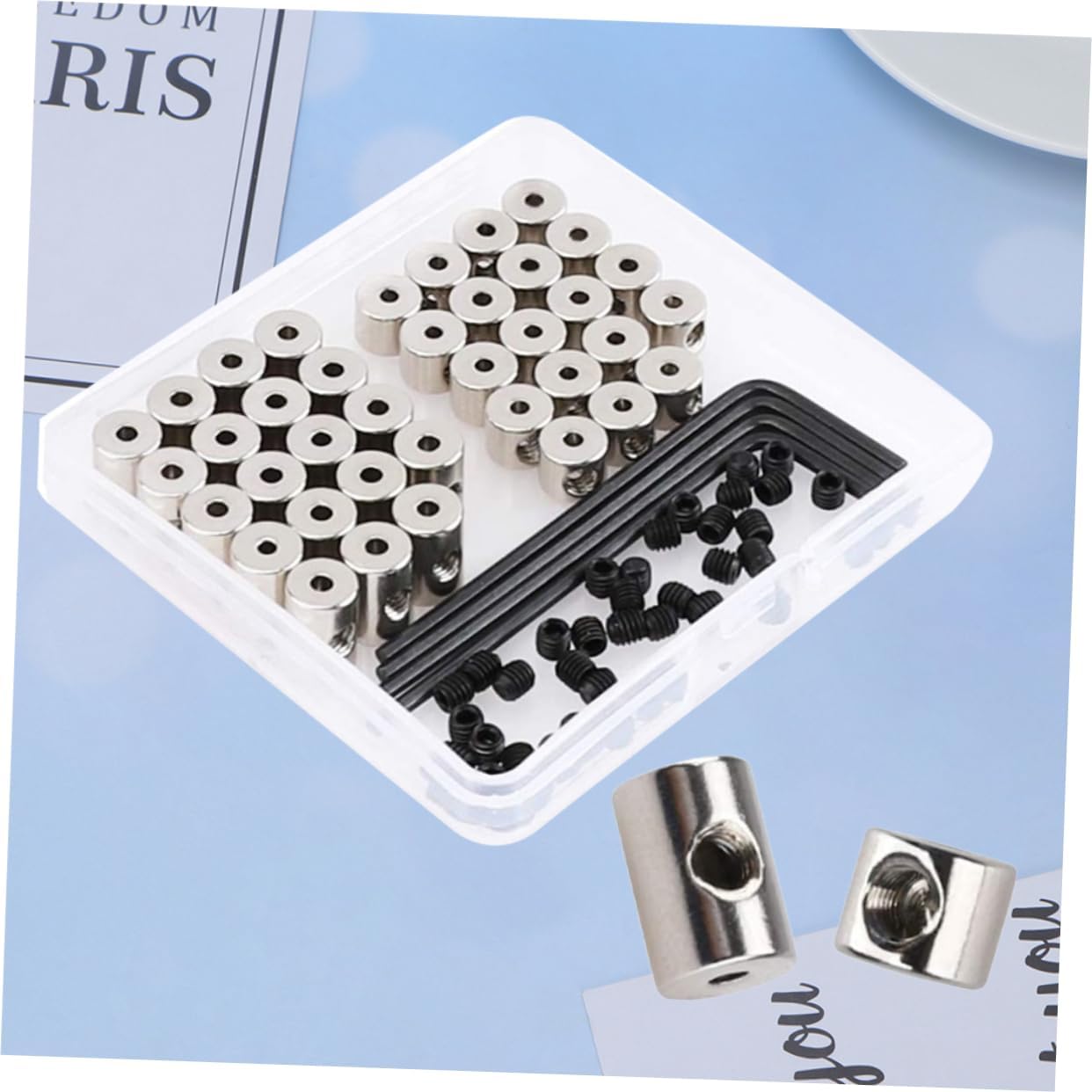 3sets Locking Pin Keepers Wrench Metal Pin Backs for Clothing Bags and Accessories