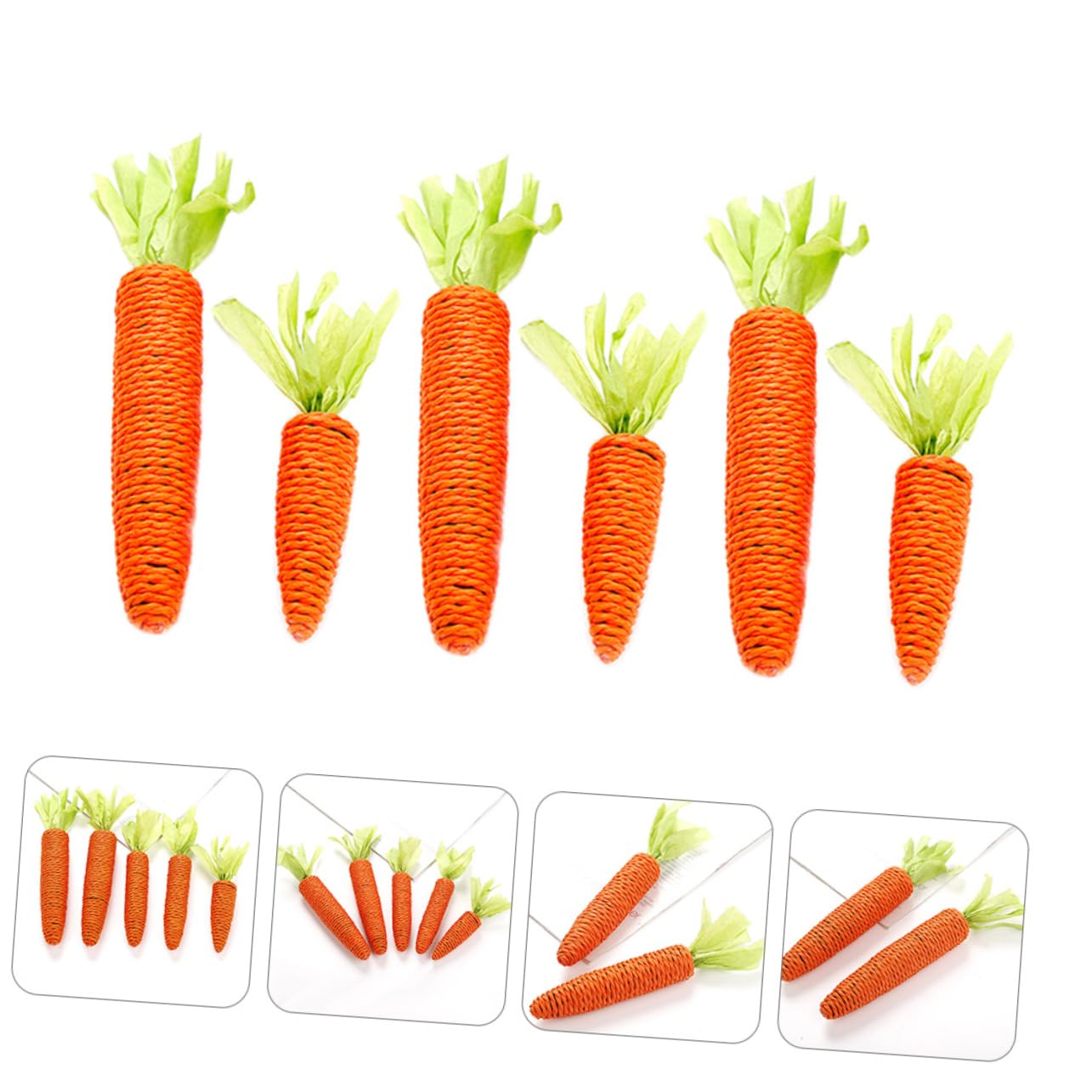Sosoport 18pezzi Giocattoli Da Masticare Per Gatti Forma Di Carota Divertenti Giochi Interattivi Per Cani e Piccoli Animali Domestici Di Masticazione Per Cani e Gatti Perfetti Per Gioco e
