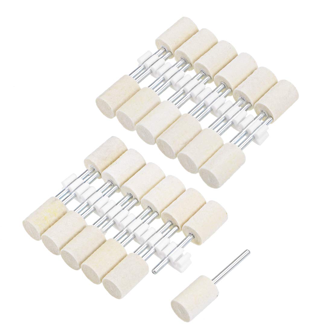 Wool Felt Polishing Bits - Buffing Wheels -15 Wool Felt Polishing Bits - Buffing Wheels -15