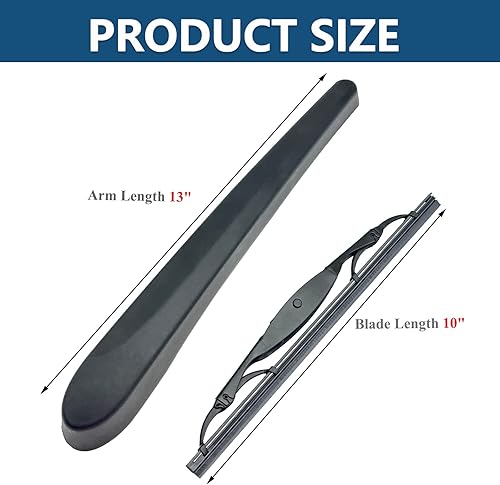 Miniatura 3 de Brazo del limpiaparabrisas trasero con limpiaparabrisas para Buick Encore 2013-2020  Chevy Trax 2015-2020 Reemplazo de la escobilla del