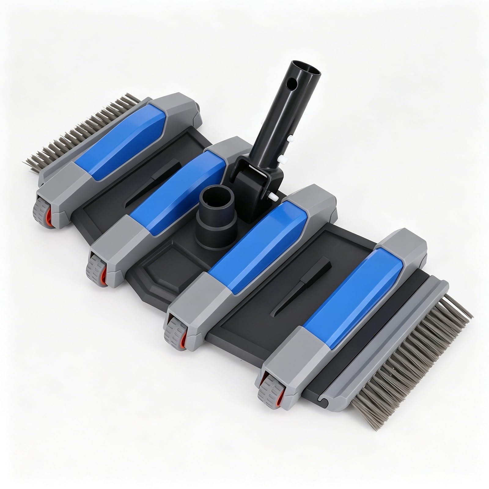 Cepillo para piscina con conexión de succión, aspiradora de piscina pesada con conexión de manguera giratoria de 3 cm, 4 cm, ventosa para piscinas subterráneas, piscinas sobre el suelo y piscinas de