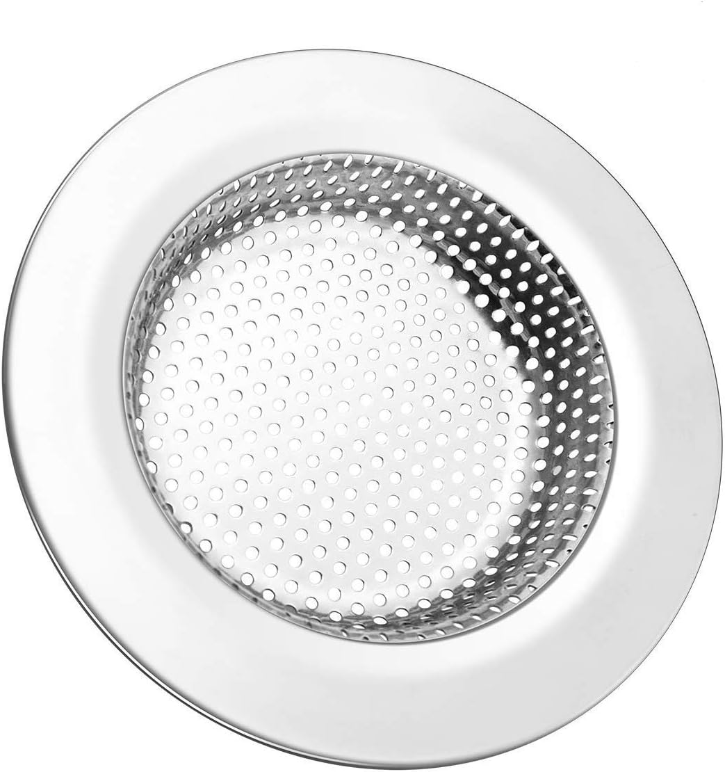 Sink Strainer, 4-Packs Kitchen Sink Drain Strainer with Thickened Large 4.5", 3.15'' Dia Holes Bathroom Sink Drain Strainers of Mesh Bathroom Kitchen Sink Stopper for Garbage Disposal, Hair Catcher