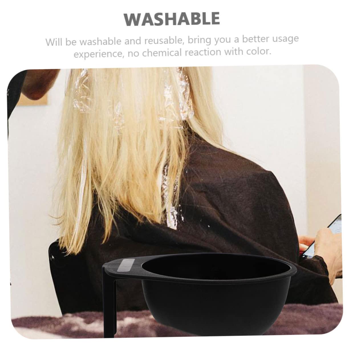 SOESFOUFU 2sets Hair Mixing Bowls Set Salon Dye Bowl Brush Hair Coloring Mixing for Dyeing for Home Salon 5pcs*2