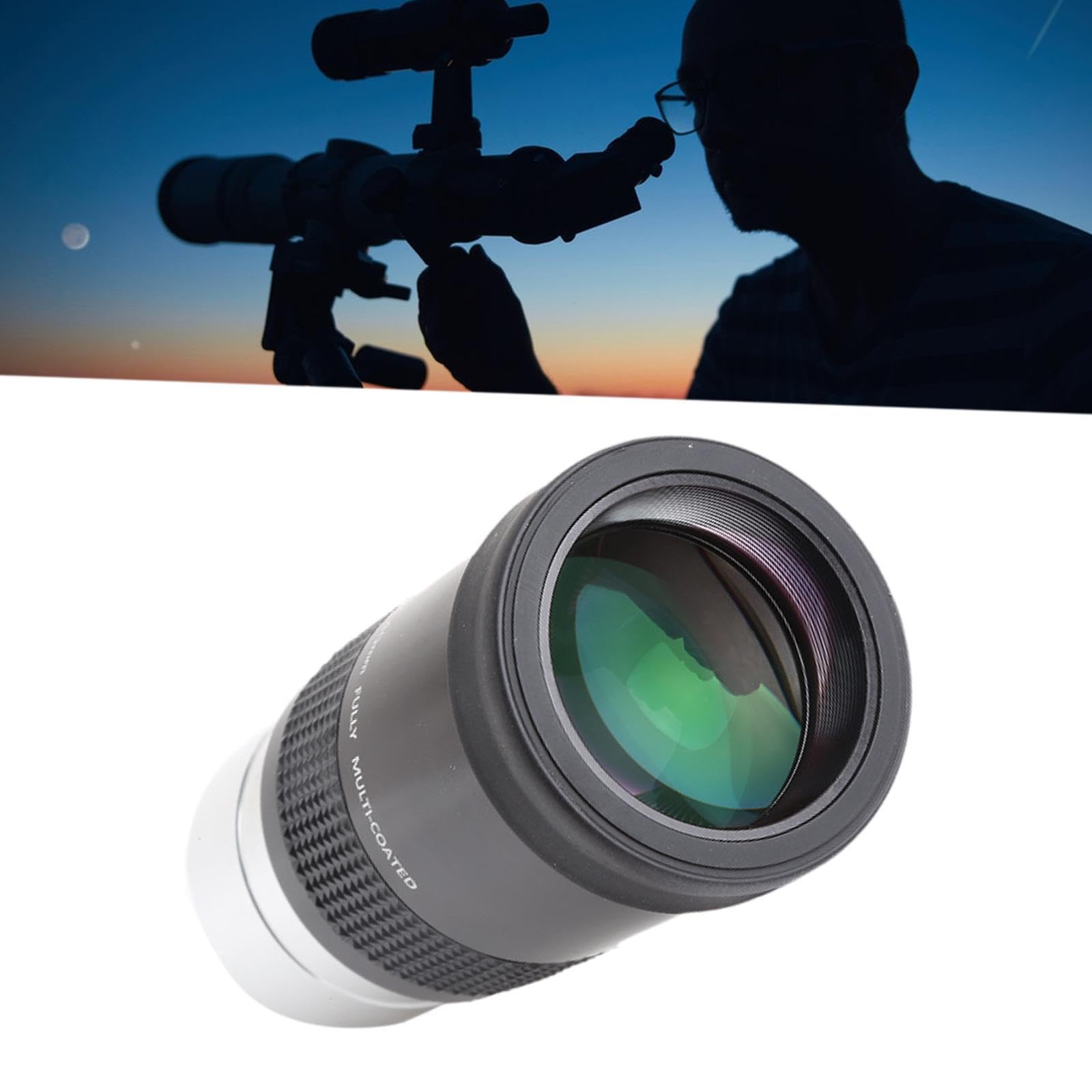 Oculaire de Télescope de 2 Pouces de Qualité Supérieure, Protection Oculaire en Caoutchouc pour Une Expérience Visuelle Améliorée, 40MM