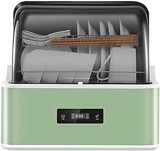 Moshuo Lavastoviglie Portatile, Piccola Mini lavastoviglie da appoggio per la casa, con 6 modalità di Lavaggio, lavastoviglie compatta per Pulizia a 360 ° (43 X 42 X 40,9 cm)