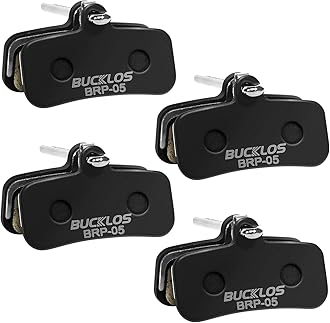 BUCKLOS Bike Disc Brake Pads - Bicycle Disk 4 Piston Pads for Shimano D02S D03S Saint Deore XT XTR SLX Zee/Tektro/TRP for Mountain Bike/Road Bike/Ebike/MTB