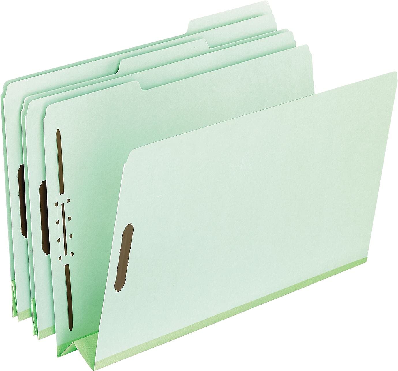 Pendaflex 17182 Cartelle per cartelloni pressati, 2 elementi di fissaggio, espansione 3", linguetta 1/3, lettera, verde (confezione da 25)