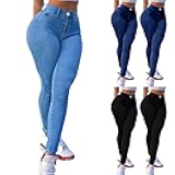 Pantalones Colombianos Levanta Cola Stretchy Colombian Jeans for Women Butt Lifting High Waisted Skinny Jeans